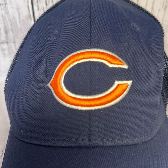 Chicago Bears NFL Reebok Mesh Fitted Youth Hat Cap SnapBack Orange Navy Blue - Picture 2 of 9